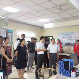 河东戋戋委书记李建成等向导冒雨到访龙8头号玩家智慧养老考察